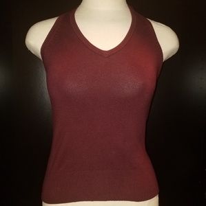 Fitted Burgundy Halter top...NWT